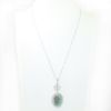Picture of 14k White Gold, Boulder Opal & Diamond Necklace 