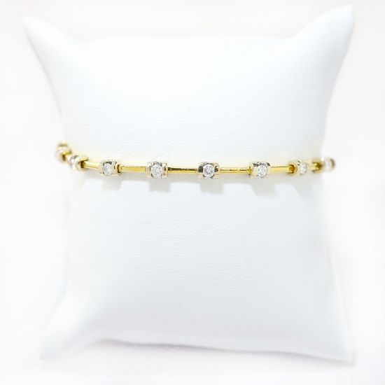 Picture of 18k Yellow Gold Diamond Bracelet