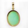 Picture of 14k Yellow Gold Oval Nephrite Jade Pendant