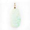Picture of Carved Nephrite Jade Pendant with 18k Yellow Gold Bail