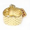 Picture of 14k Yellow Gold Adjustable Diamond & Ruby Belt Buckle Ring