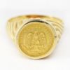 Picture of 14k Yellow Gold Dos Pesos Gold Coin Ring