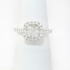 Picture of 14k White Gold Cushion Cut Diamond Halo Ring