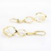 Picture of 14k Yellow Gold Open Twist Dangling Pearl Earrings