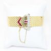 Picture of 14k Yellow Gold Adjustable Diamond & Ruby Belt Buckle Bracelet
