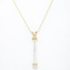 Picture of 14k Yellow Gold Vial with Diamonds Pendant