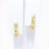 Picture of 14k Yellow Gold Half Hoop Diamond Earrings