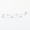Picture of 14k White Gold Diamond Stations Drop Earrings