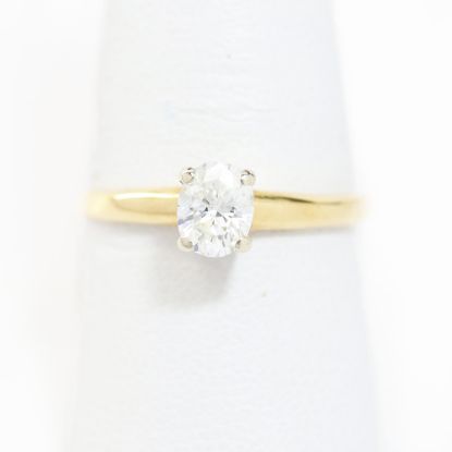 Picture of 14k Yellow Gold Diamond Solitaire Ring