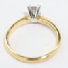 Picture of 18k Yellow Gold Brilliant Square Cut Solitaire Ring