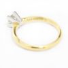 Picture of 18k Yellow Gold Brilliant Square Cut Solitaire Ring