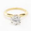 Picture of 14k Yellow Gold Brilliant Solitaire Ring