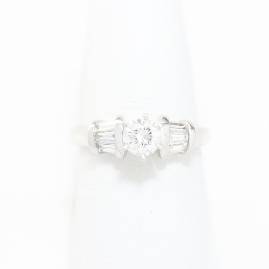 Picture of Platinum Mixed Cut Diamond Ring