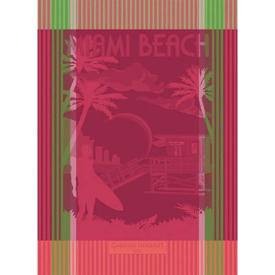 Picture of Garnier-Thiebaut 'Miami Beach' Kitchen Towel