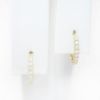 Picture of 14k Yellow Gold Diamond Huggies Earrings