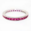 Picture of 14k White Gold Ruby Band