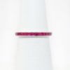 Picture of 14k White Gold Ruby Band
