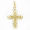 Picture of 14k Yellow Gold Patterned Cross Pendant