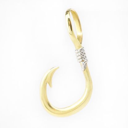Picture of 14k Two Tone Gold Hook Pendant