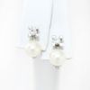 Picture of 18k White Gold Pearl & Diamond Earrings