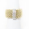 Picture of 14k Two Tone Gold Chain Diamond Ring