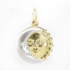Picture of 14k Two Tone Gold Sun & Crescent Moon Pendant