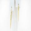 Picture of 18k Yellow Gold Oval Hoop Earrings