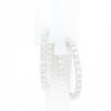 Picture of 14k White Gold Diamond Hoop Earrings