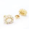 Picture of 14k Yellow Gold Oval Opal Earring Studs