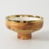Picture of 'Madera' Faux Wood Small Footed Bowl
