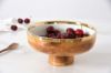 Picture of 'Madera' Faux Wood Medium Footed Bowl
