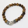 Picture of AXION Sterling Silver Tiger's Eye Bracelet with Meanders Motif