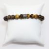 Picture of AXION Sterling Silver Tiger's Eye Bracelet with Meanders Motif