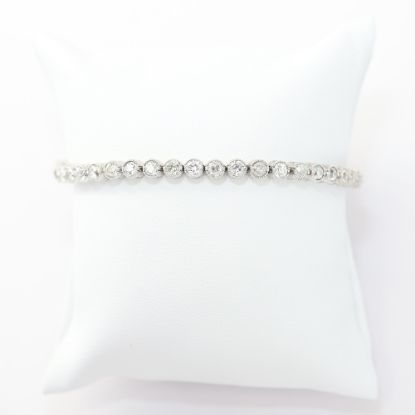 Picture of 14k White Gold Diamond Tennis Bracelet