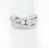 Picture of 14k White Gold Mixed Diamond Crossover Ring