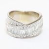 Picture of 18k White Gold Crossover Diamond Ring