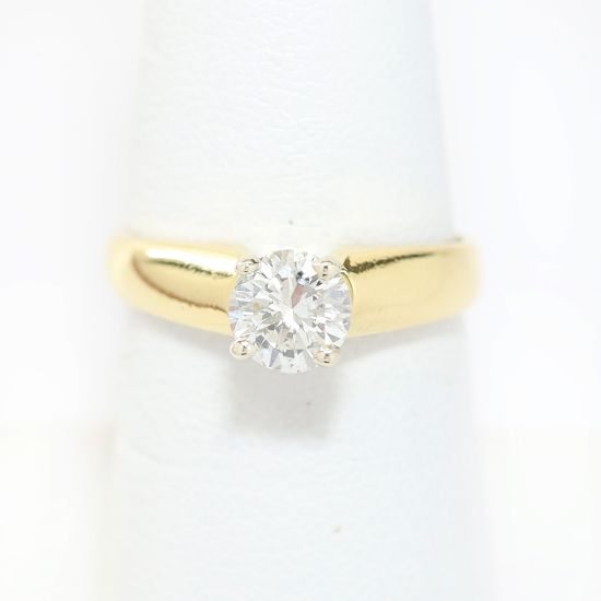 Picture of 18k Yellow Gold Solitaire Ring
