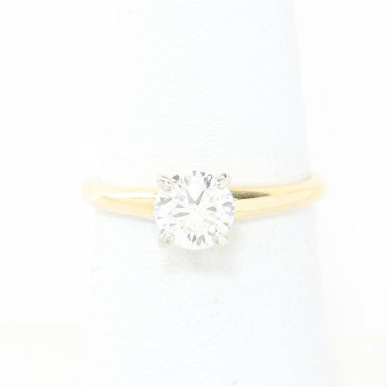Picture of 14k Yellow Gold Brilliant Diamond Ring