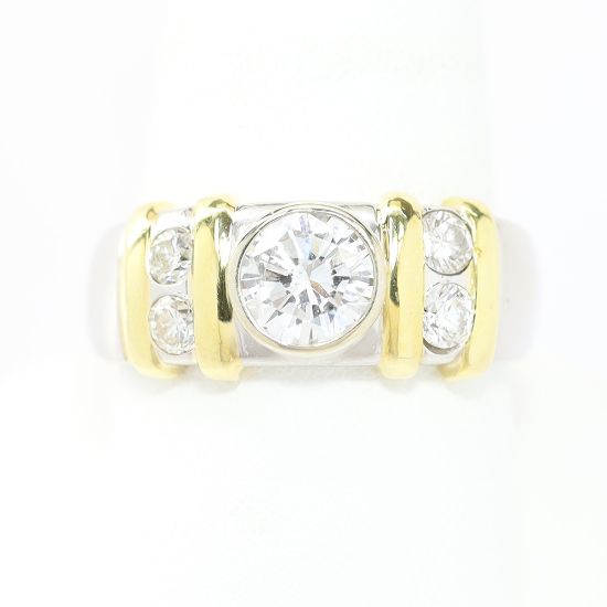 Picture of Platinum & 18k Yellow Gold Brilliant Diamond Ring