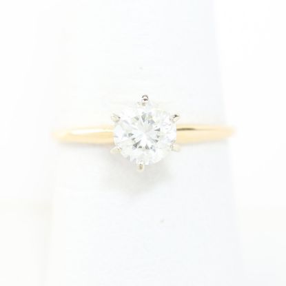 Picture of 14k Yellow Gold Diamond Solitaire Ring