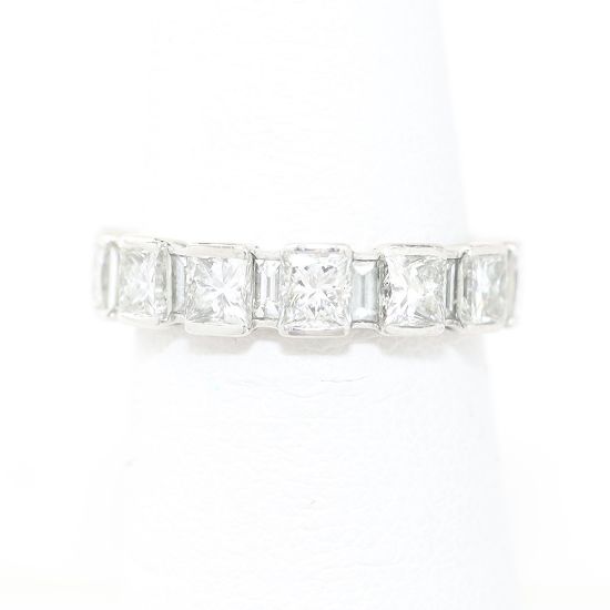 Picture of Platinum Modified Square Brilliant Diamond Band