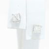 Picture of 14k White Gold Diamond Solitaire Earring Studs