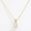 Picture of 14k Yellow Gold Oval Diamond Pendant