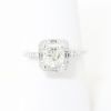 Picture of 18k White Gold Brilliant Cushion Cut Diamond Ring