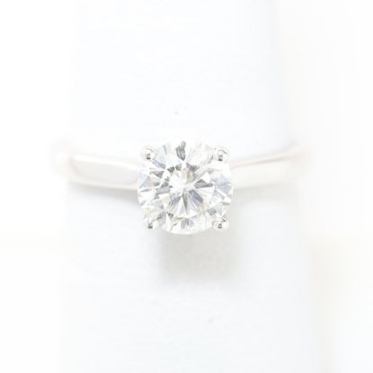 Picture of 14k White Gold Brilliant Solitaire Ring