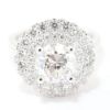 Picture of 18k White Gold Round Brilliant Diamond Halo Ring