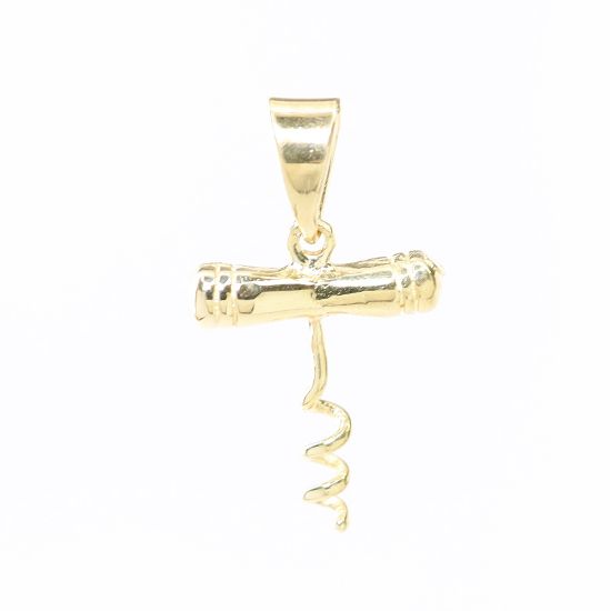 Picture of 14k Yellow Gold Corkscrew Pendant