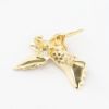 Picture of 14k Yellow Gold Diamond Hummingbird Brooch