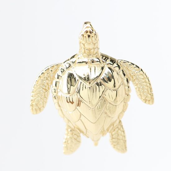 Picture of 14k Yellow Gold Sea Turtle Pendant