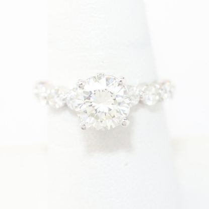 Picture of 14k White Gold Brilliant Diamond Ring